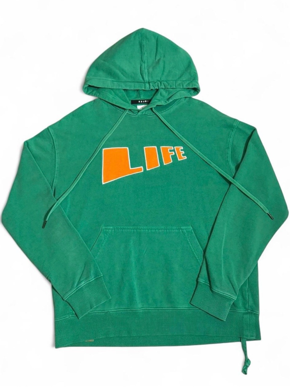 Ksubi “LIFE” Cotton Drawstring Hoodie Rare